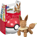 MEGA Pokemon Eevee Building Toy Kit, Poseable Action Figure with Poke Ball