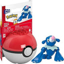 MEGA Pokemon Poplio Building Toy Kit, Poseable Action Figure with Poke Ball
