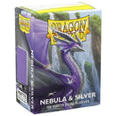 Dragon Shield Sleeves - Matte Dual: Nebula & Silver (100 Count)