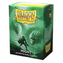Dragon Shield Sleeves - Matte Dual: Might (Green) (100 Count)