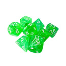 Lab Dice 9: Nebula: 7pc Gelatinous / White (with bonus die)