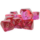 Chessex 10x D10 - Gemini: Translucent Red-Violet / Gold