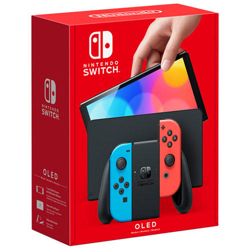 Nintendo Switch OLED with Blue and Red Joy-Con (used)