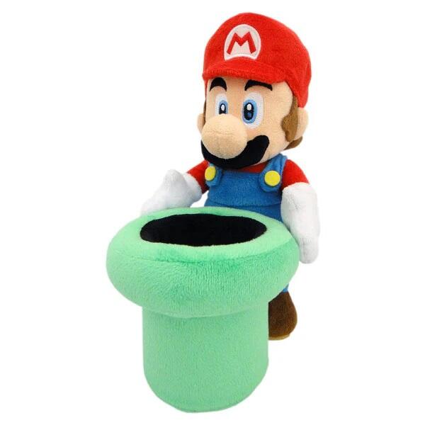 Super Mario Collection Mario with Warp Pipe 9" Plush Toy