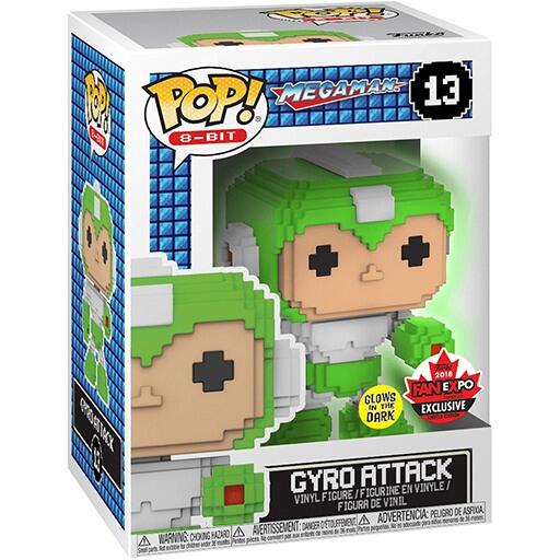 Pop! Mega Man: Gyro Attack (8-Bit) [13] Glow in the Dark (used)