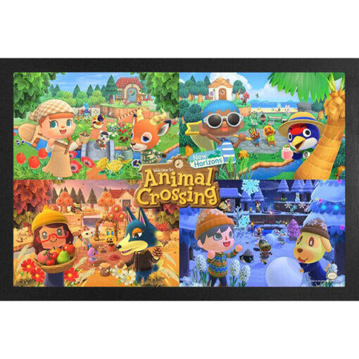 Animal Crossing New Horizons Four Seasons 11" X 17"Framed Print