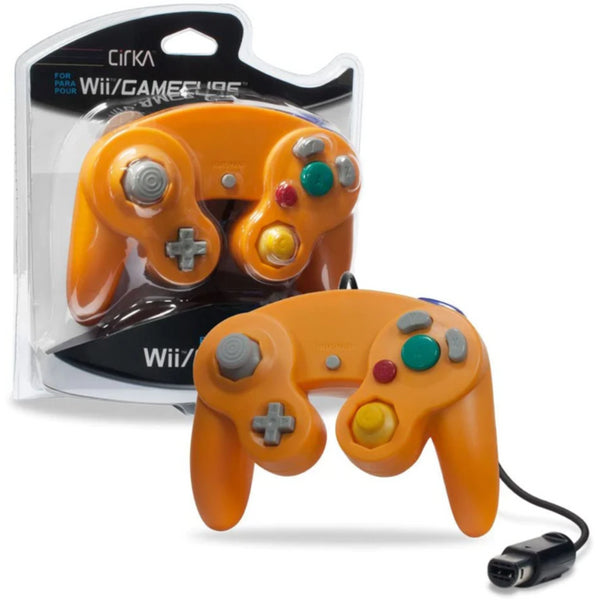 Gamecube/Wii Wired Controller Orange (Cirka) (used)