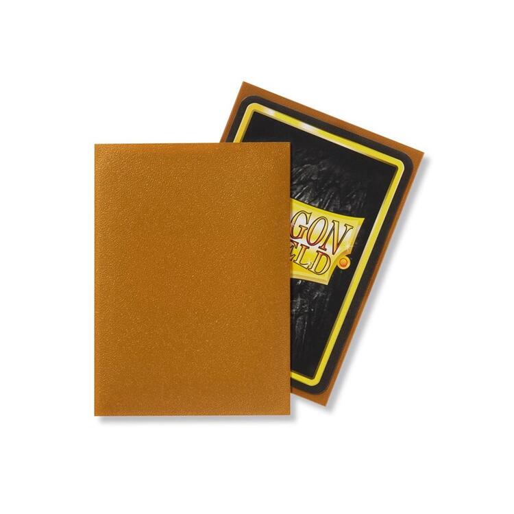 Dragon Shield Sleeves (Gold Matte) (100 Count)