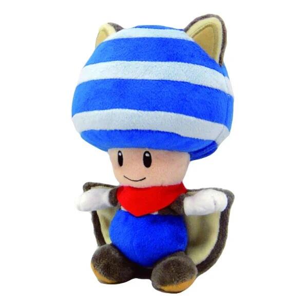 New Super Mario Bros. U - Flying Squirrel Blue Toad 8" Plush Toy