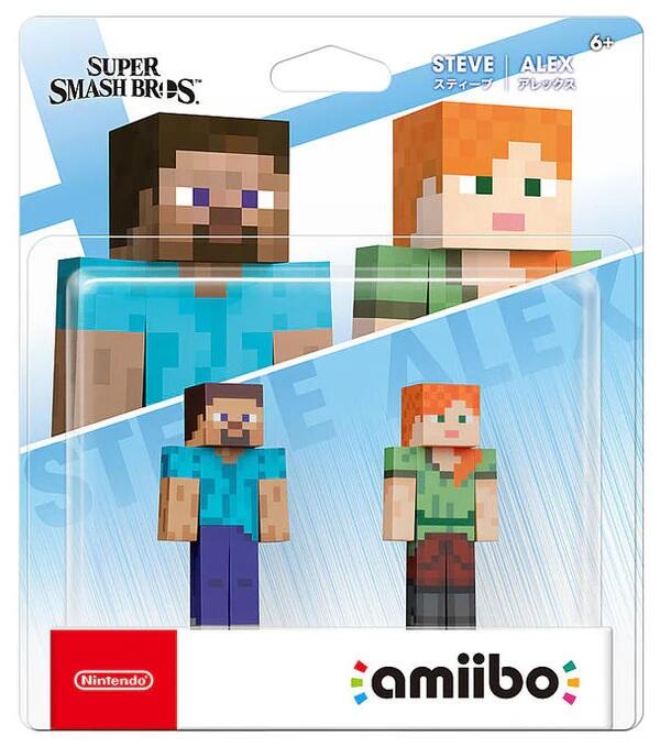 Super Smash Bros: Steve & Alex Amiibo (2-Pack)