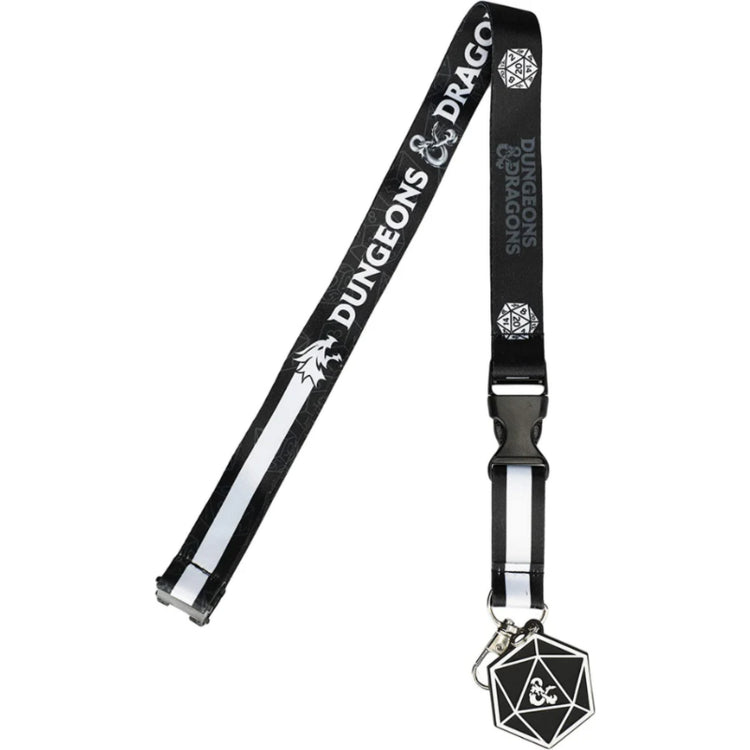 Dungeons & Dragons Black D20 Lanyard