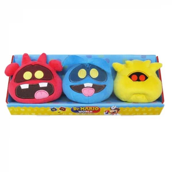 Dr. Mario World - Virus Plushie 3-Pack Plush Toy