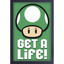 Mario 1 Up Get a Life Framed Poster
