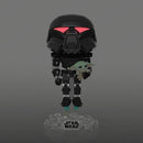 Pop! Star Wars - Mandalorian: Dark Trooper with Grogu [488] Glow in the Dark (used)