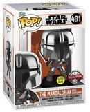 Pop! Star Wars - Mandalorian: The Mandalorian with Darksaber [491] Glow in the Dark (used)