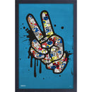 Sonic the Hedgehog - Peace Splat 11" X 17" Framed Print