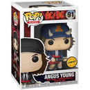 Pop! AC/DC: Angus Young [91] Chase Variant - Devil Hat (used)