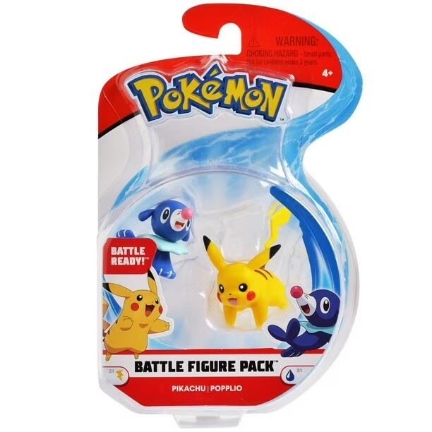 Pokemon Battle Figures (Pikachu + Popplio)