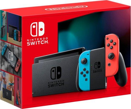 Nintendo Switch with Neon Blue and Neon Red Joy-con (used)