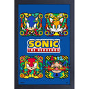 Sonic the Hedgehog Character Quad Japanese 11" X 17" Framed Print
