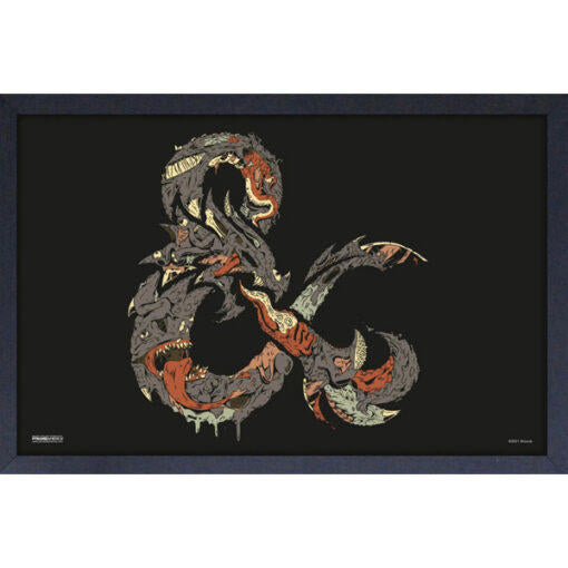 Dungeons & Dragons Decay Logo 11" X 17" Framed Print