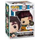 Pop! Demon Slayer: Tanjiro Kamado (Hinokami Kagura Dance) [874] Chase Variant - Glow in the Dark (used)