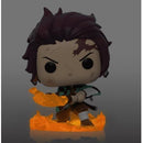 Pop! Demon Slayer: Tanjiro Kamado (Hinokami Kagura Dance) [874] Chase Variant - Glow in the Dark (used)