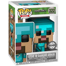 Pop! Minecraft: Steve in Diamond Armor [322] (used)