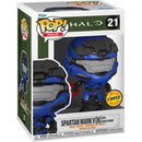 Pop! Halo: Spartan Mark V [B] (with Red Energy Sword) [21] Chase Varient (used)