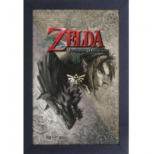 The Legend of Zelda: Twilight Princess Game Cover 11" x 17" Framed Print