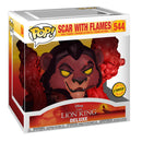 Pop! Lion King: Scar with Flames [544] Chase Variant (Red) (used)