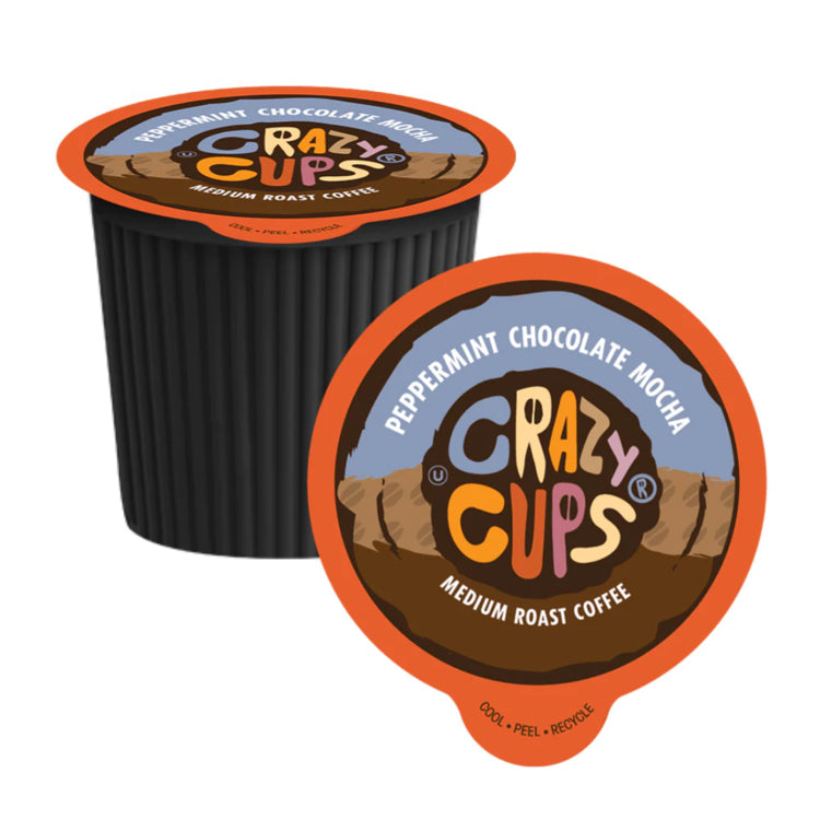 Crazy Cups-Peppermint Chocolate Mocha Single Serve Coffee 22 Pack