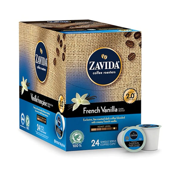 Zavida-French Vanilla Single Serve Coffee 24 Pack