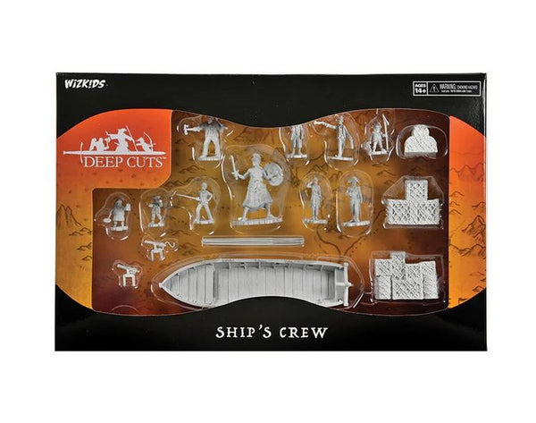 WizKids Deep Cuts Unpainted Miniatures - Wave 19: Ship's Crew Boxed Set