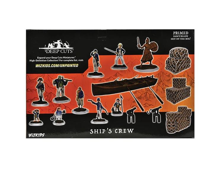 WizKids Deep Cuts Unpainted Miniatures - Wave 19: Ship's Crew Boxed Set