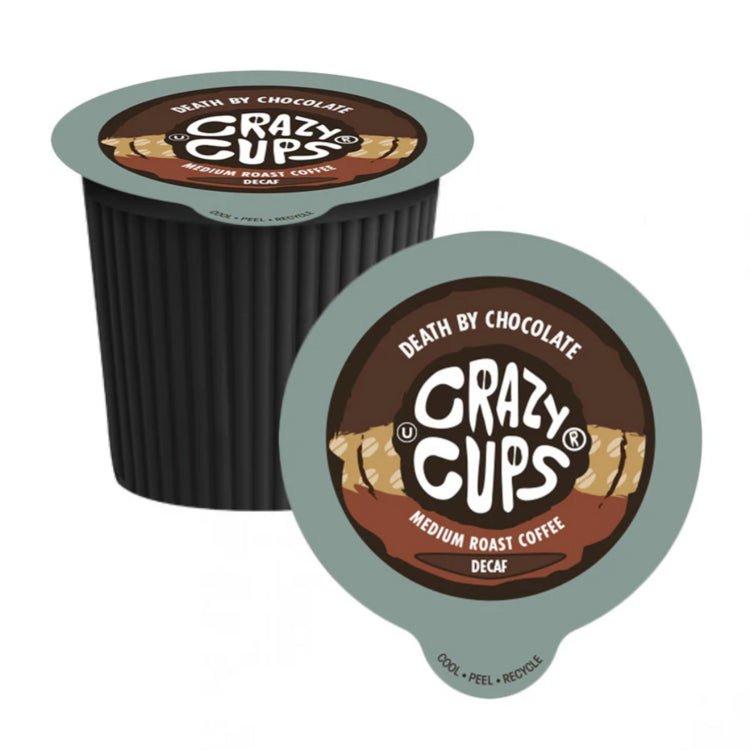 Crazy Cups-Decaf Death By Chocolate Single Serve Coffee, 22 Pack