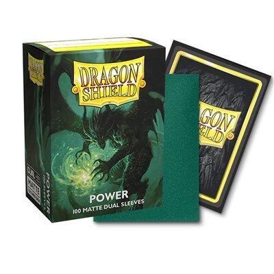 Dragon Shield Sleeves DUAL (Power Green Matte) (100 count)