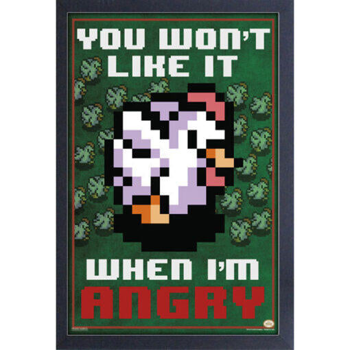 Legend of Zelda: You Won’t Like It When I’M Angry – Cucco 11"X17"Framed Print