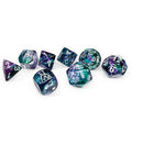 Lab Dice 8: Nebula: 7pc Flourite/ White