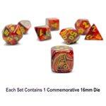 Lab Dice 8: Vortex: 7pc Underworld/ Yellow