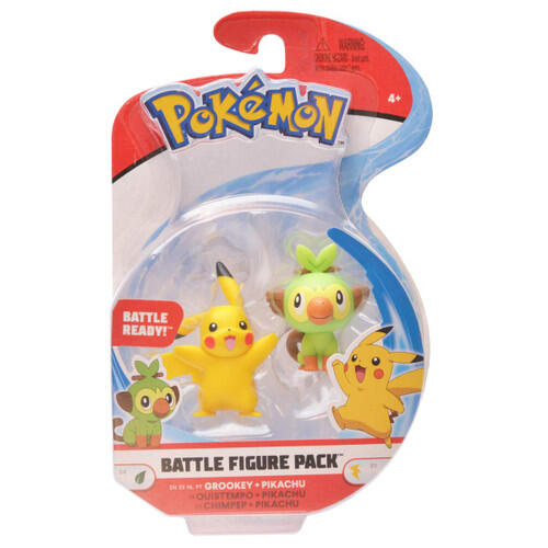 Pokemon Battle Figures (Grookey + Pikachu)