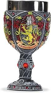 Wizarding World by Enesco of Harry Potter Gryffindor Decorative Stone Resin Goblet with Stainless Steel Insert, Multicolor, 7.09 Inch (used)