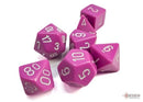 Chessex 7-Die Set: Opaque: Light Purple/White