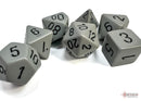 Chessex 7-Die Set: Opaque: Dark Grey/Black