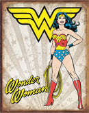 Wonder Woman Heroic Tin Sign (used)