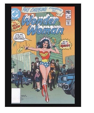 Wonder Woman "I Quit" Board Poster (used)