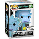 Pop! Rick and Morty: Hologram Rick Clone (We See Through You) [665] Glow in the Dark (used)