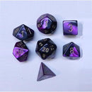 Chessex 7-Die Set: Gemini: Black-Purple / Gold