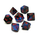 Chessex 7-Die Set: Gemini: Black-Starlight / Red