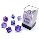 Chessex 7-Die Set: Nebula: Nocturnal / Blue Luminary